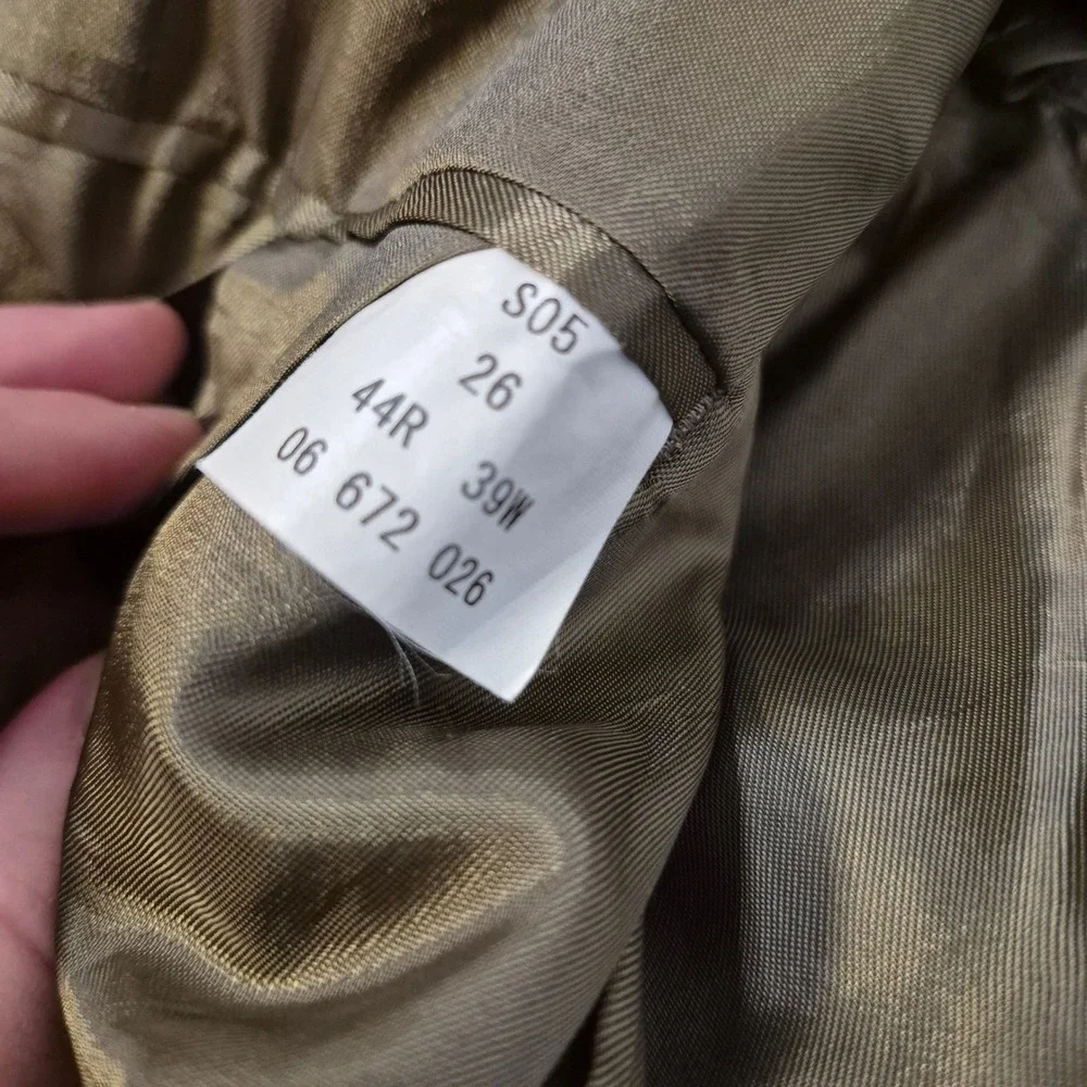 Brooks Brothers Blazer Men 44R Olive Green Brookscool Poplin 3-Button Sport Coat